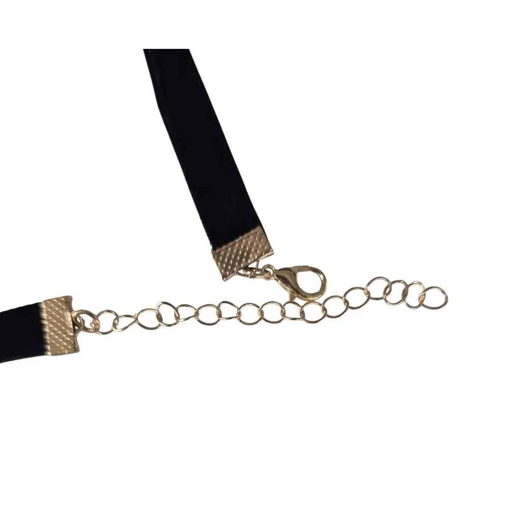 Choker Necklace Black Set of 3 New Gothic Edgy Grunge Whimsygoth